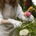 Produtos agrícolas feitos com flores e frutas